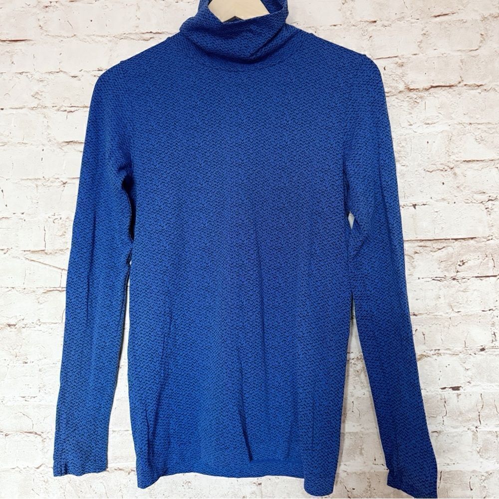 Athleta flurry peak tanzanite base layer turtleneck top